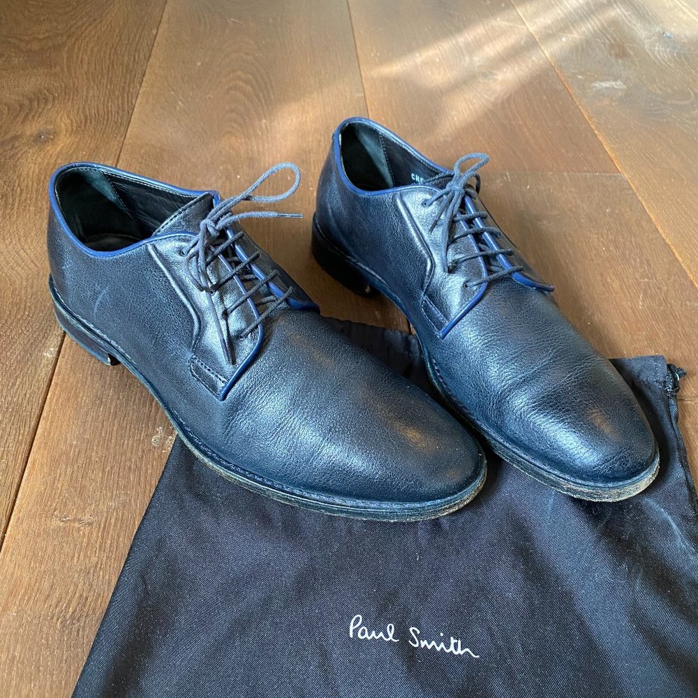 Paul Smith Blue "Traveler" Derby Shoes